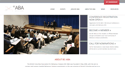 Desktop Screenshot of bc-aba.org